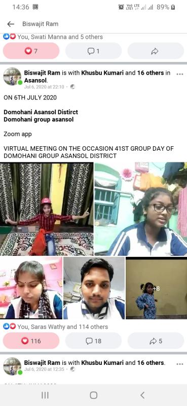 VIRTUALLY meeting GROUP birthday zoom