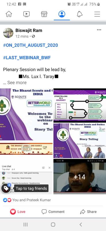 ⚜BWF DAY=08(STORY TELLING)⚜