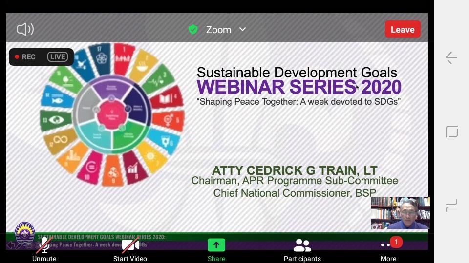 WEBINAR SERIES 2020 SDGs Asia Pacific Program... #Messenger of Peace