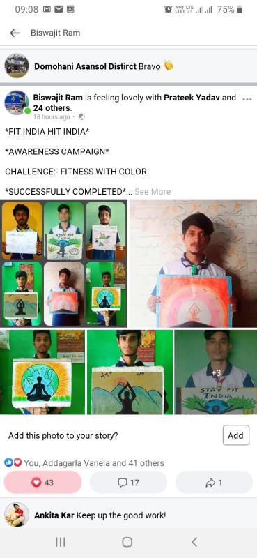 FITNESS WITH COLOR(FIT INDIA)