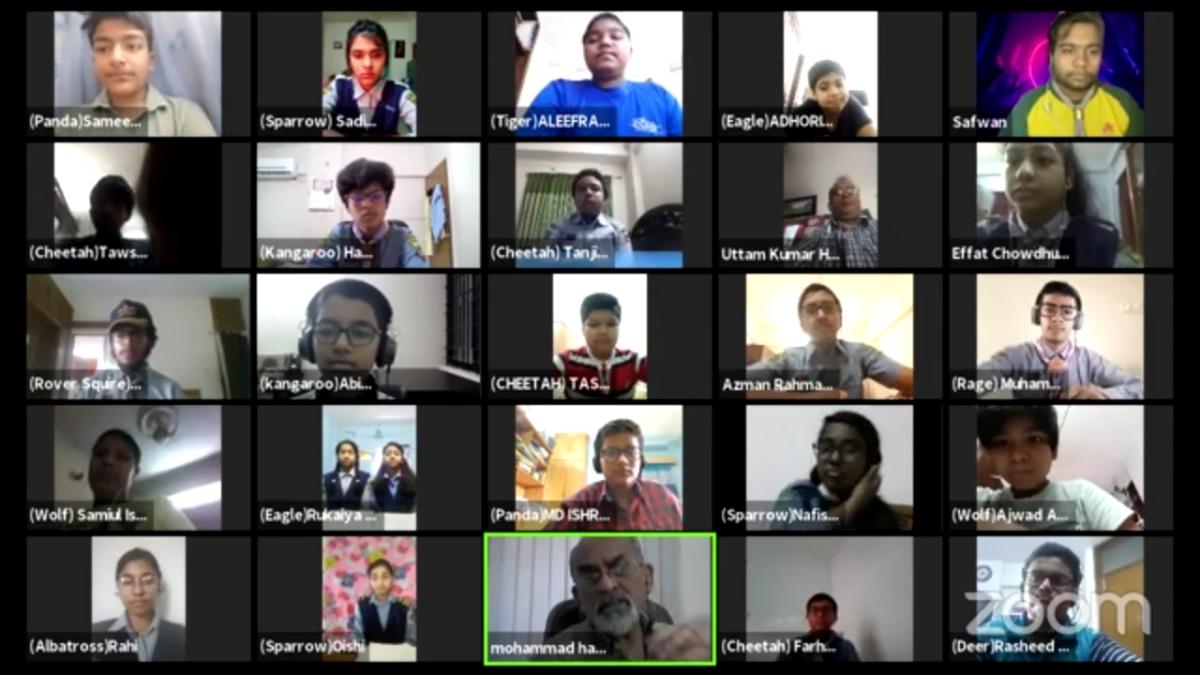 First Online Proficiency Badge Course of BIAM Model School And College Scout Group
