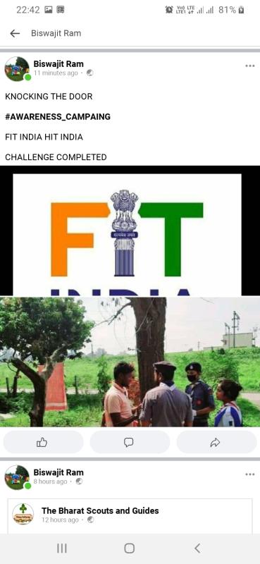 FIT INDIA HIT INDIA 
AWARENESS CAMPAIGN 