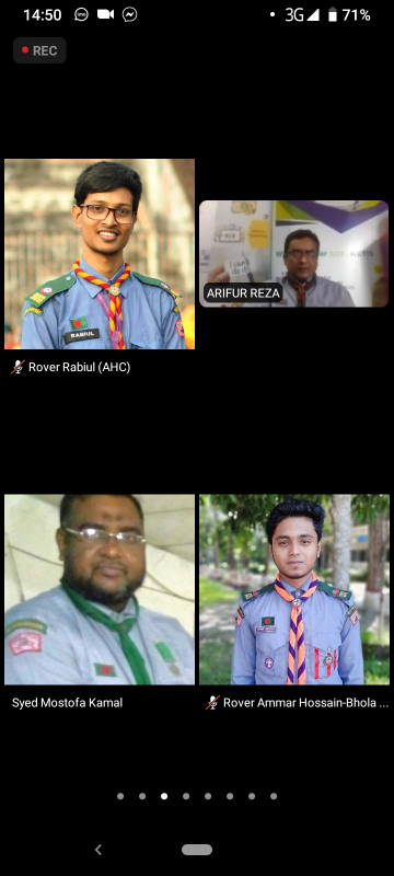 জেলা সিনিয়র রোভারমেট ওয়ার্কশপ -২০২০। বাংলাদেশ  স্কাউটস  বগুড়া  জেলা  রোভার 