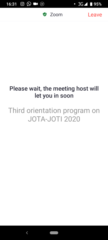 Orientation  Program  On JOTA-JOTI 2020.