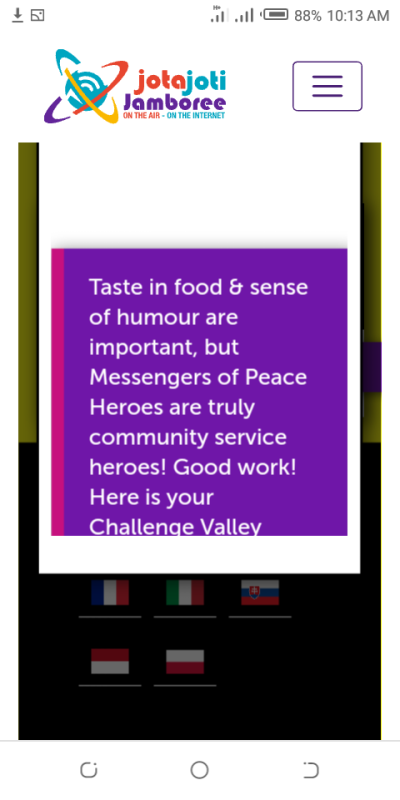 Partcipating in JOTAJOTI Quiz,on MoP