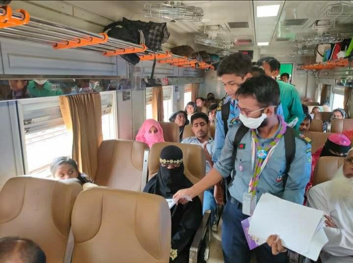 করোনা ভাইরাস সম্পর্কে জনসাধারণের মাঝে সচতেনতা মূলক কার্যক্রম।

