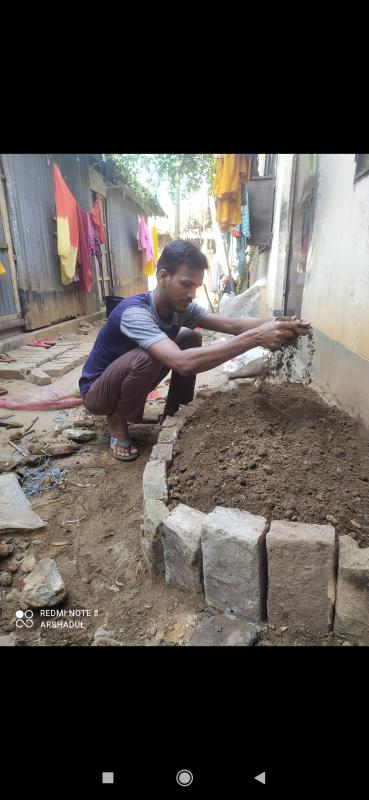 শাক-সবজির বাগান তৈরি ।