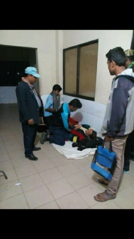 হাসপাতালে আচ্ছিডেন্ট করা রুগিকে নিয়ে গিয়ে সেবাদান কার্যক্রম