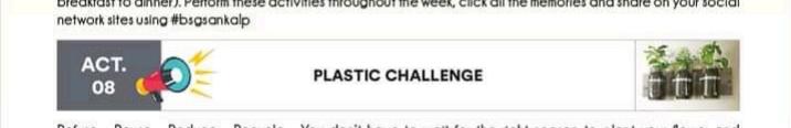Sankalp project Activity-8(Plastic challenge)