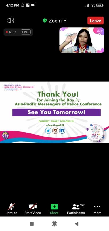 Participated Asian Pacific region MoP conference day 1