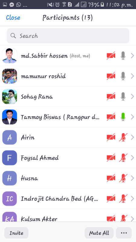 ৫ম অনলাইন সাপ্তাহিক ক্রু মিটিং 