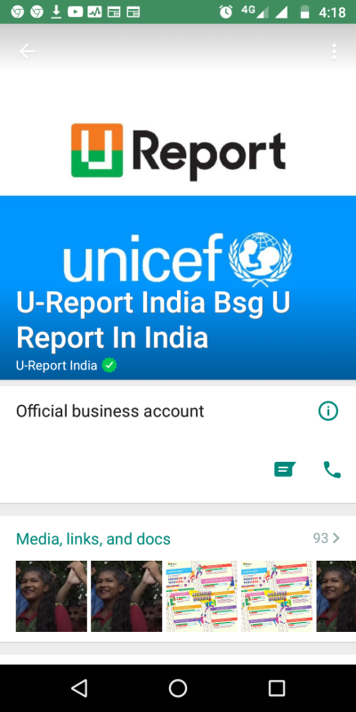  awareness about u- report india bsg 