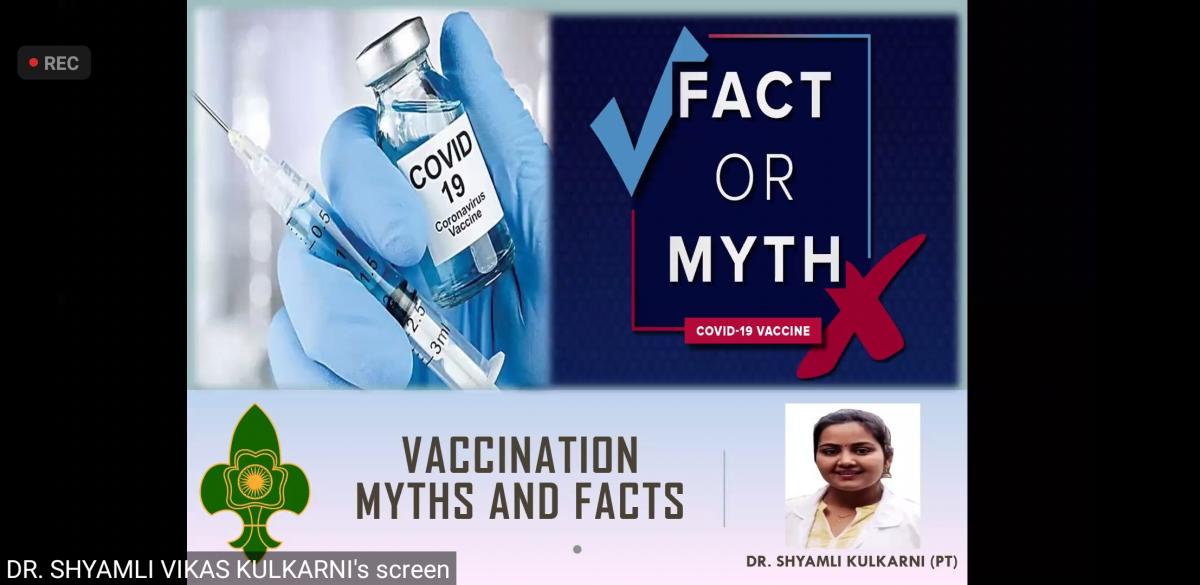 WEBINAR ON COVID 19 VACCINATION WITH BSG MYTHS AND FACTS 