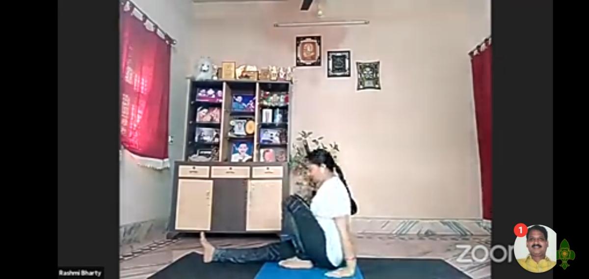 sankalp 2.0activity 1,yoga with bsg, ##bsgsankalp Monalisa Das 