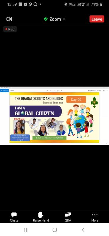 Day-2  and 3 Webinar on I'm a Global Citizen - SDGs 