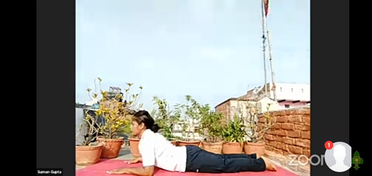 sankalp 2.0,activity 1,yoga with bsg, ##bsgsankalp Monalisa Das