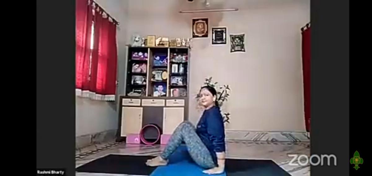 sankalp 2.0,activity 1,yoga with bsg, Monalisa Das