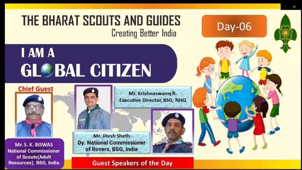 Gunjan Chaubey, Unit Leader ,Jain Scout Dal,Mathura, U.P.