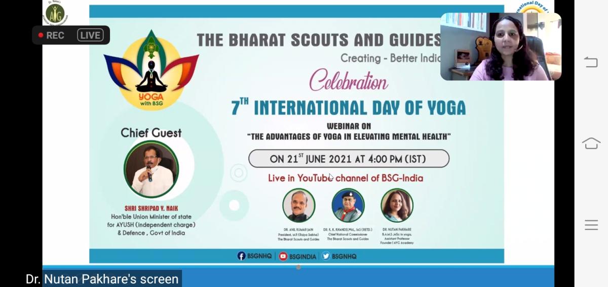 observation of international yoga day with BSGindia, ##BSGindia ##BSGNHQ, Monalisa Das 