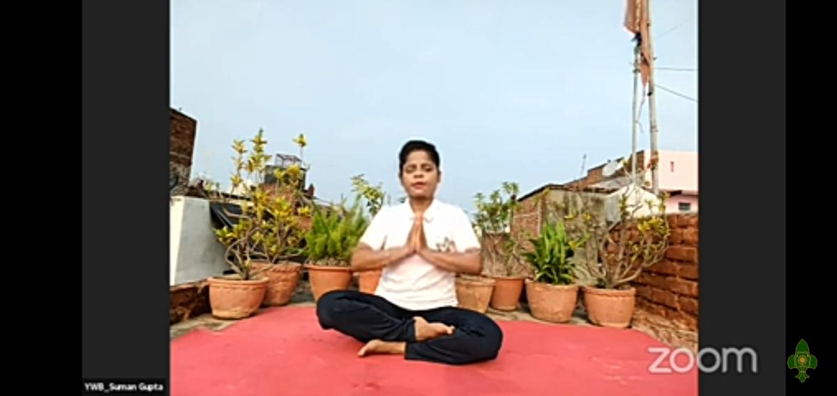 ##sankalp activities ##activity 1##Yoga with BSG ##bsgsankalp Monalisa Das Ranger leader S. b. sc. h. s. school konisi Ganjam odisha 