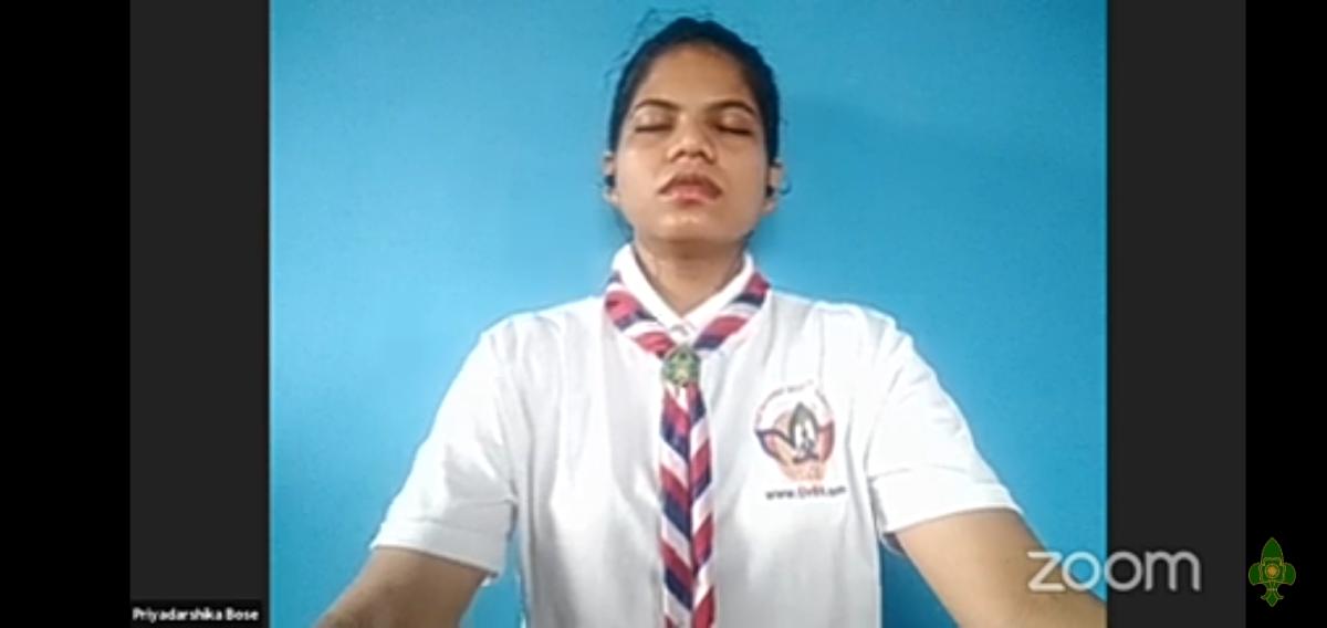 sankalp 2.0,activity 1,yoga with bsg ##bsgsankalp Monalisa Das Ranger leader 