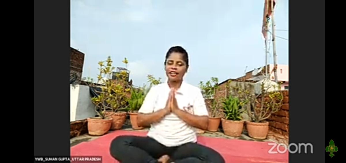 sankalp 2.0,activity 1,yoga with bsg, ##bsgsankalp Monalisa Das Ranger leader 