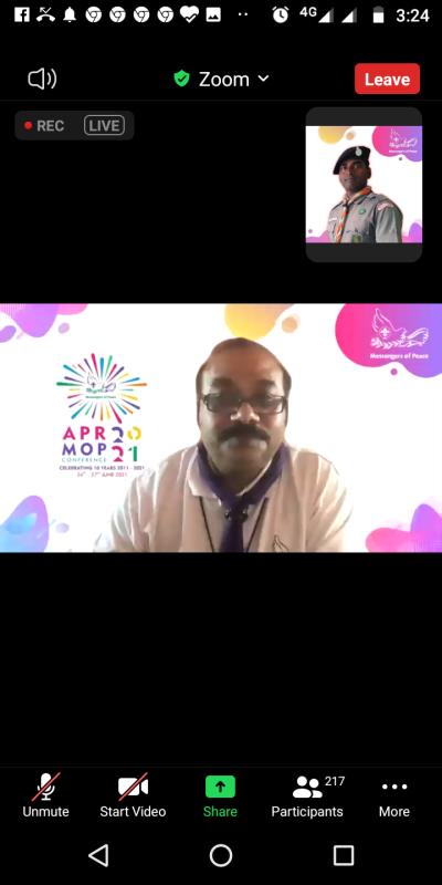 Asia Pacific region messenger of peace day 2