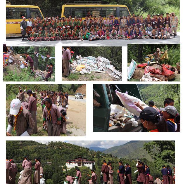 Semtokha-Dochula Highway Cleaning Campaign 
