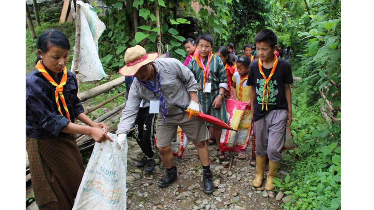 waste management advocacy at Drukpagang village in samtse