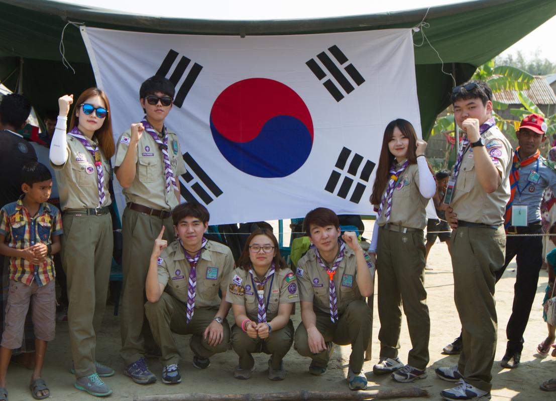 3rd Work Camp of CJK-B Rover scout Co-operative Project at Bangladesh