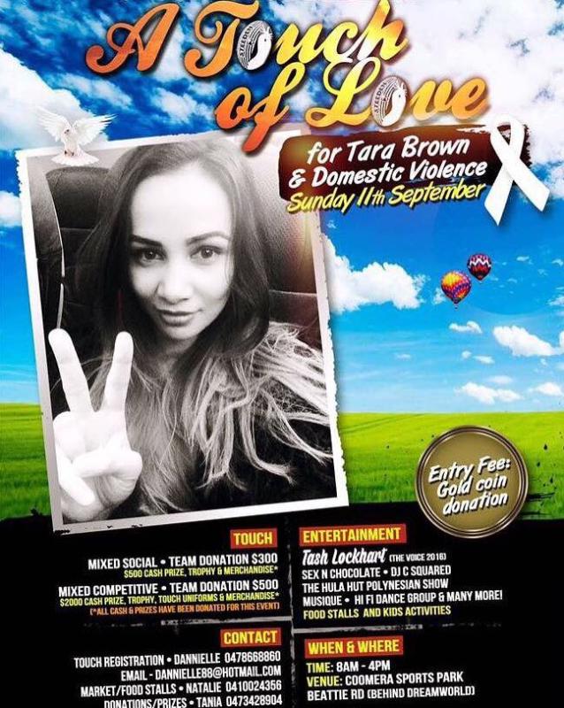 A Touch of Love for Tara Brown and Domestic Violence