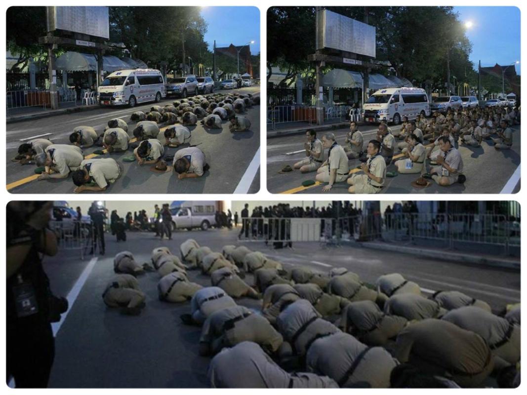 The last time thai scouts we have a chance to pay homage to His majesty King Rama IX's.