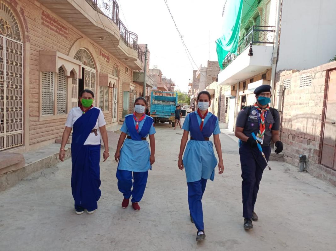 "Sanitizer work with team" Rajasthan State BS&G,DHQ-Jodhpur,Rajasthan, India