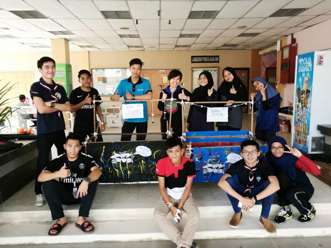 Walkside by Rovs Project - Made Recycle Bin at Politeknik Sultan Salahuddin Abdul Aziz Shah