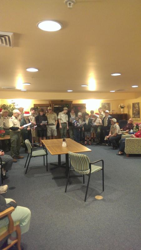 Caroling with the Seniors