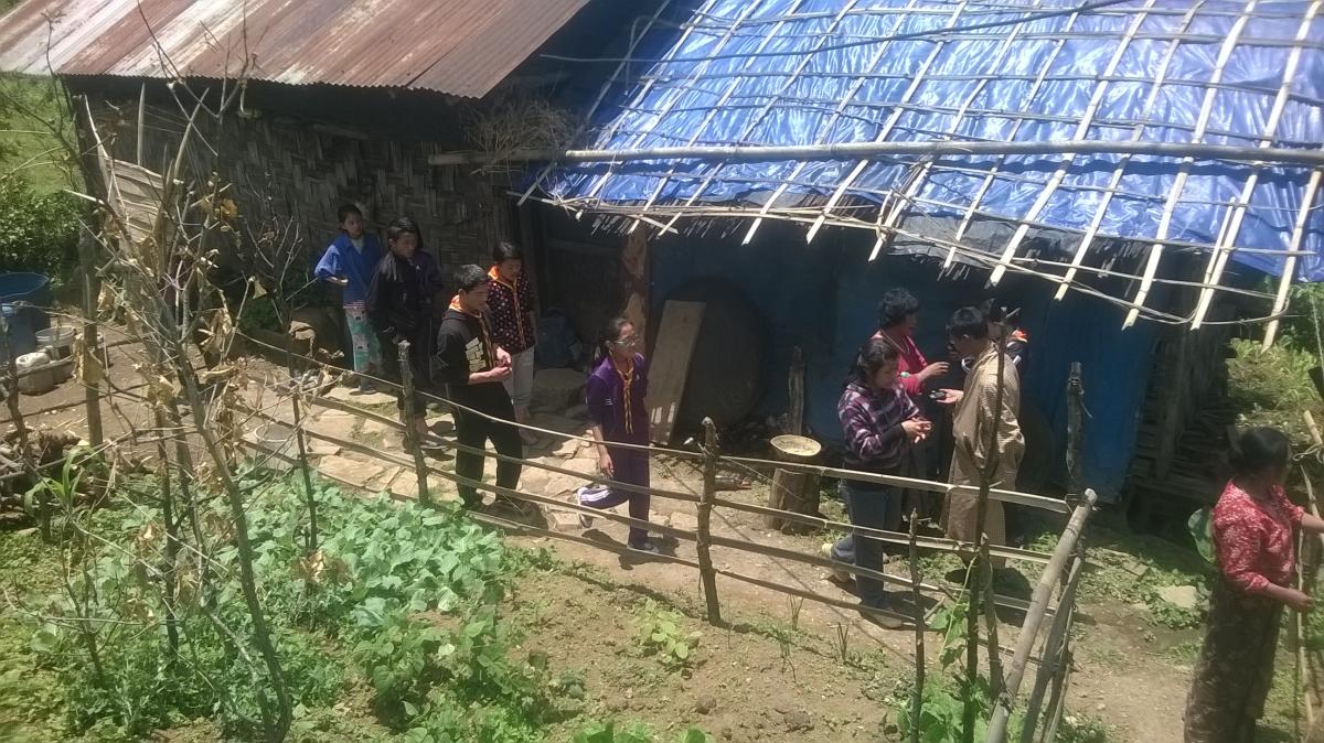 Door to door awareness  in a community.