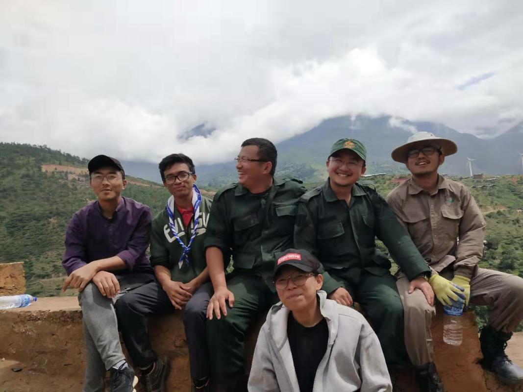 108 Volunteers at Renovation of Wangduephodrang Dzong