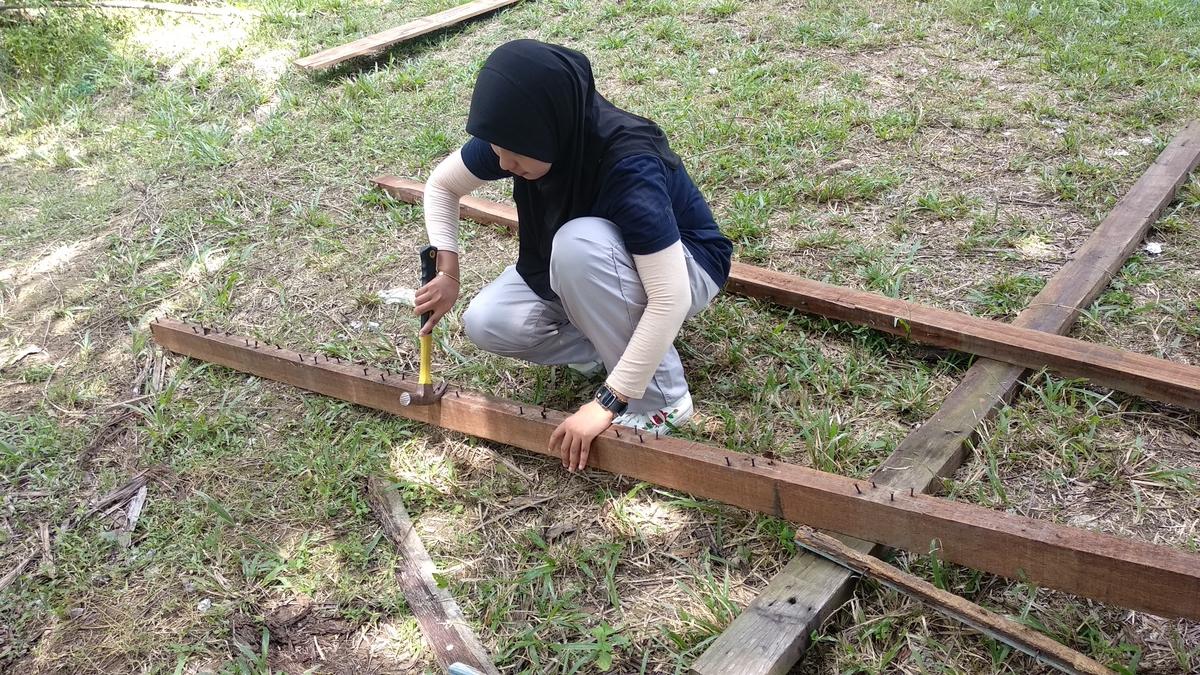 MISA ISLAND GOAT PROJECT #9th Pembinaan Rangka Bahagian Lantai