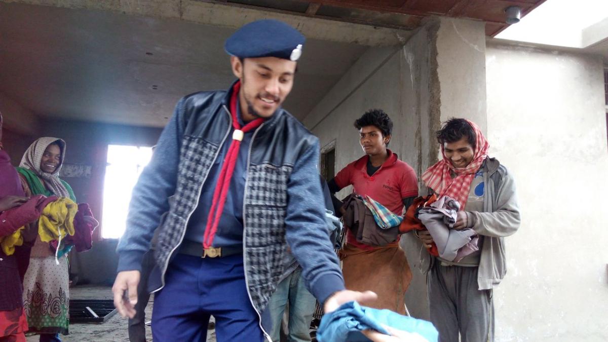 donating clothes to needy people