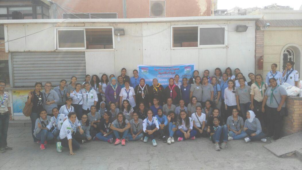 The guides of Alexandria celebrating the peace day by inspiring their community