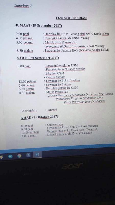 lawatan muhibbah ppki SMK Kuala Krau