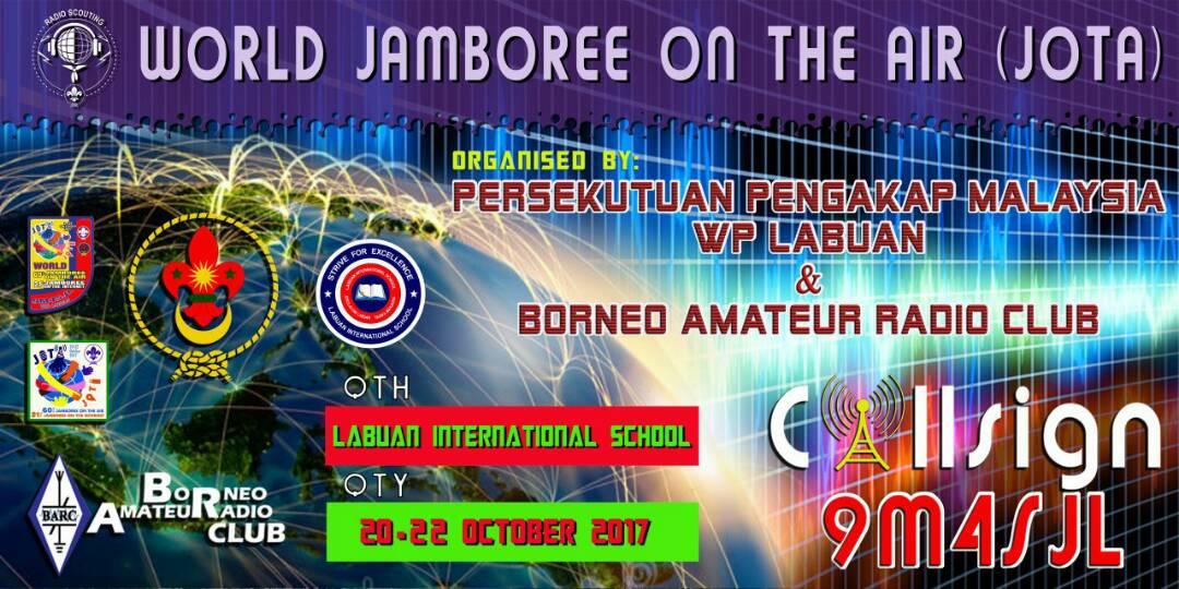 PENGAKAP LABUAN SERTAI JAMBORI DUNIA DI UDARA (JOTA) KE-61 & DI INTERNET (JOTI) KE-21 