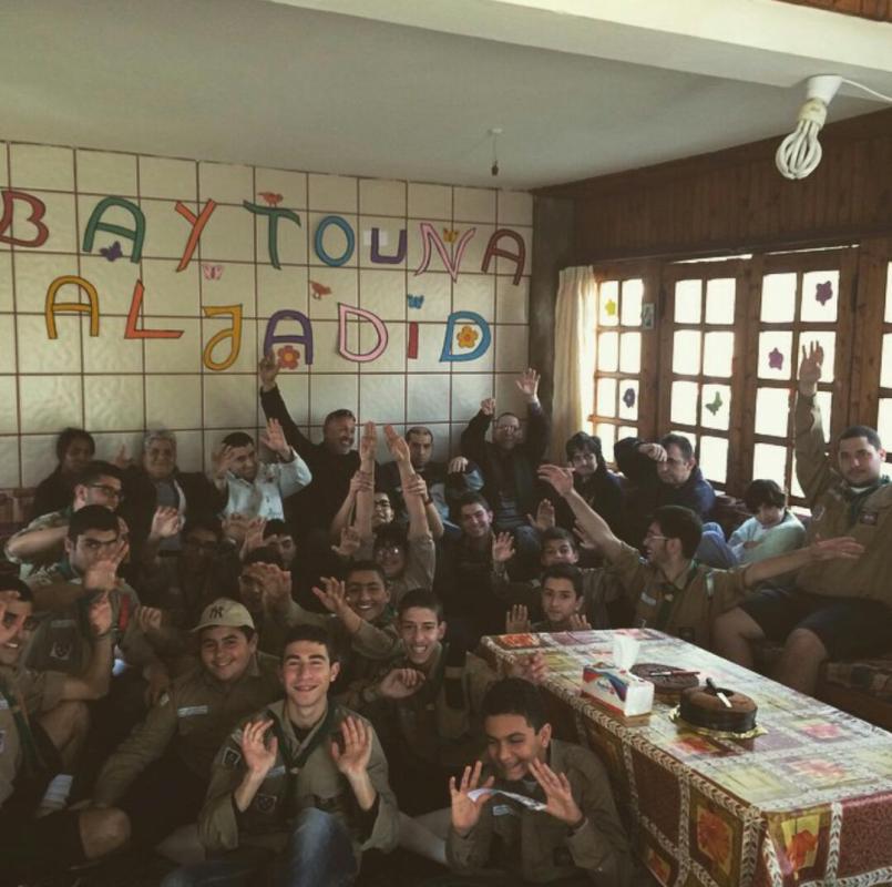 Troupe SJAJ visiting Baytouna Al Jadid