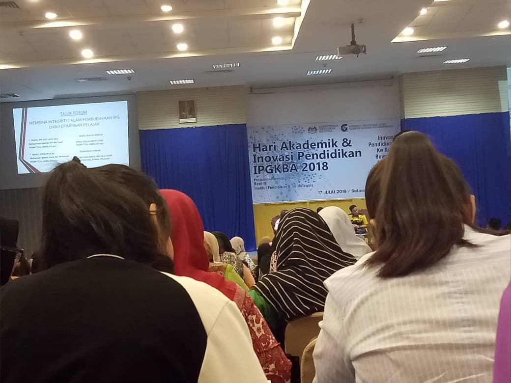 Perhimpunan Siswa Pendidik dan Forum Integriti anjuran SPRM