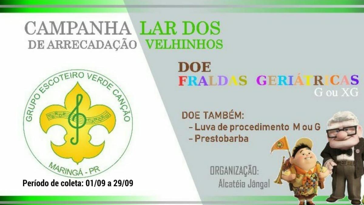 Visita a idosos do "Lar dos Velhinhos" e doação de itens de necessidade