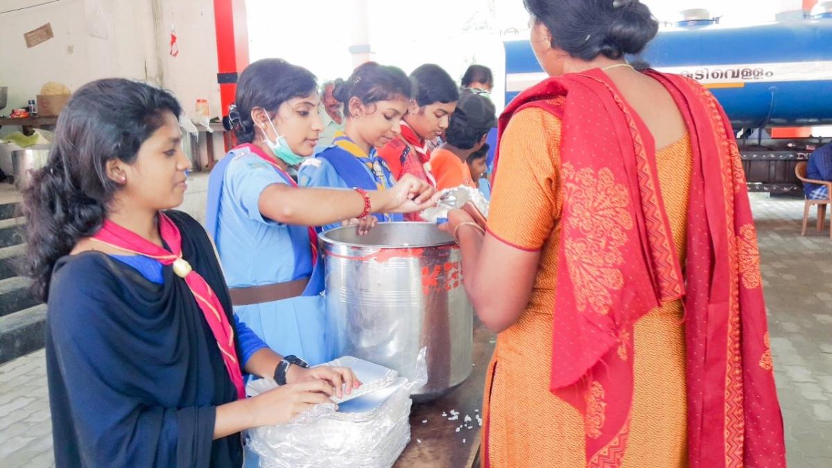 Flood relief camp service