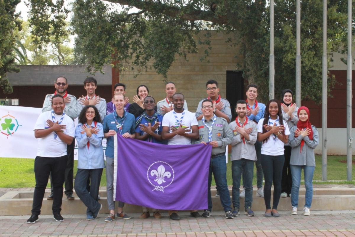 Formation de scouts Messagers de la paix des pays francophones du 7 au 13 Avril Au Maroc au NAKBORO
