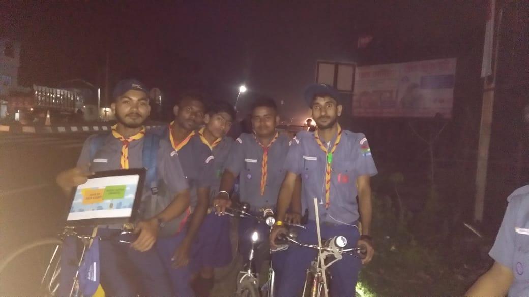 Overnight Cycle Hike & Voter Awareness campaign