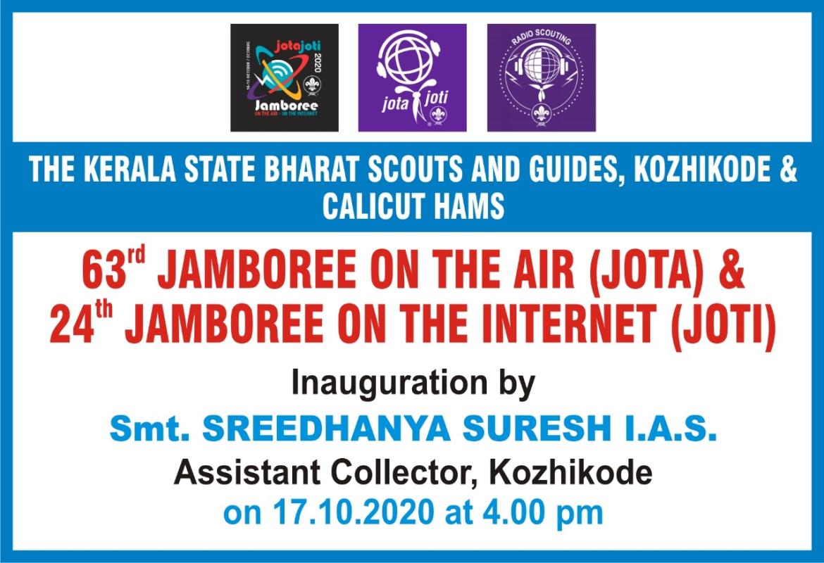 Radio Scouting - 63rd Jamboree-On-The-Air (JOTA) and 24th Jamboree-On-The-Internet (JOTI) Kerala State Bharat Scouts and Guides Kozhikode and Calicut HAMs