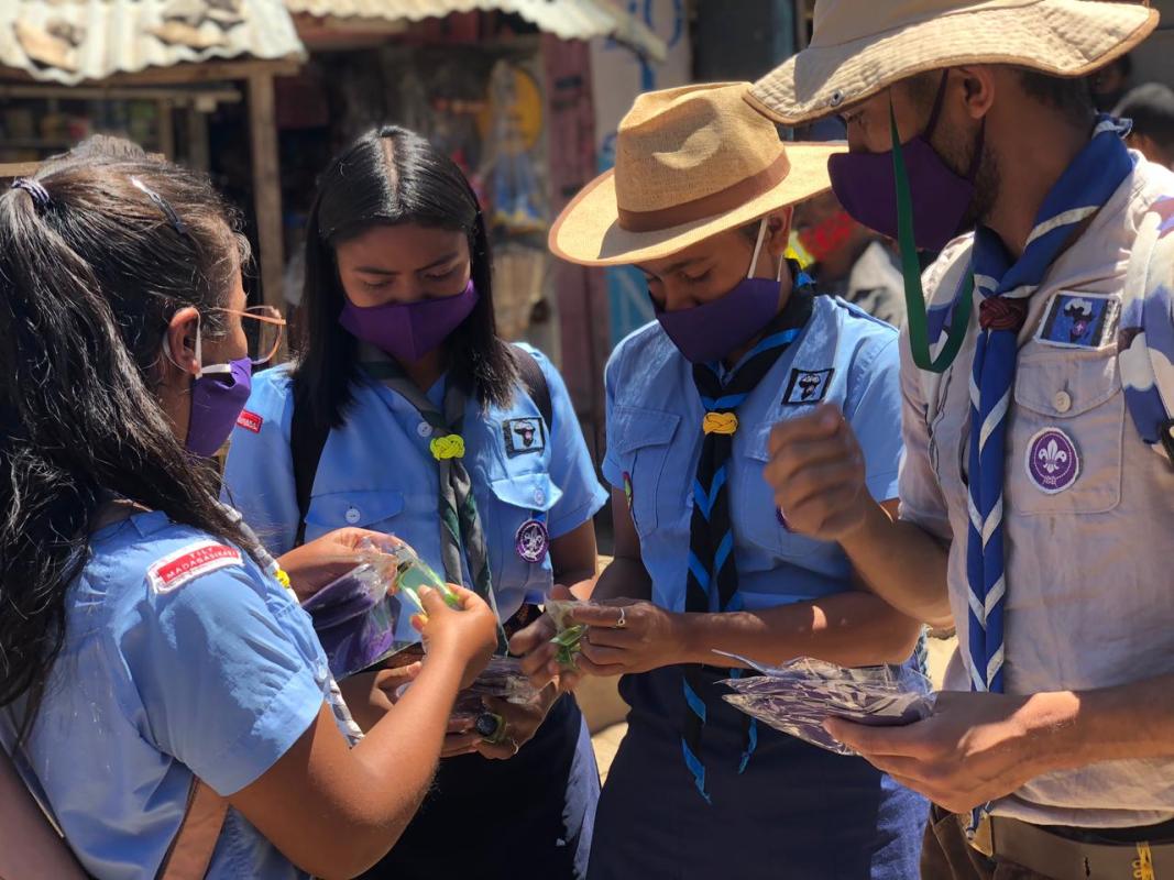 PRODUCTION DE MASQUE ET GEL HYDROALCOOLIQUE CONTRE LE COVID 19 - MADAGASCAR